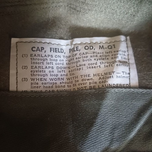 M1951 Pile Field Cap MQ1 used, American military hat with Greek officer insignia