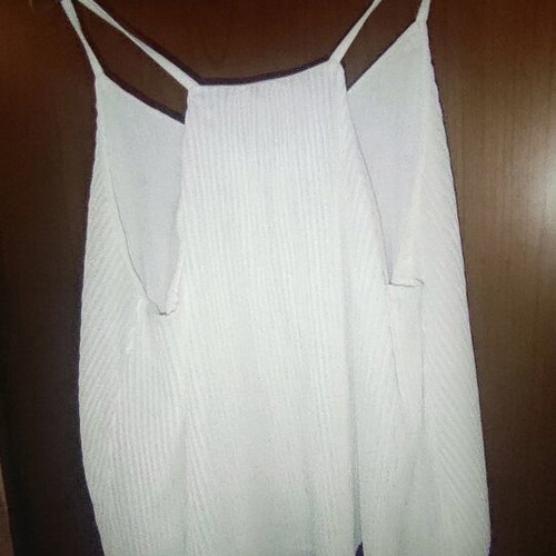 White blouse with blue Large like new