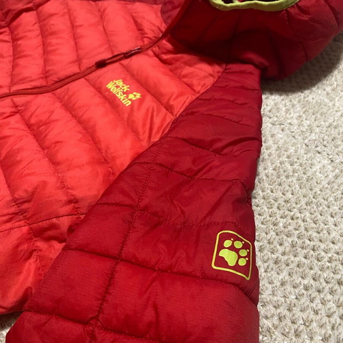Jack Wolfskin women's down jacket used, size L, red