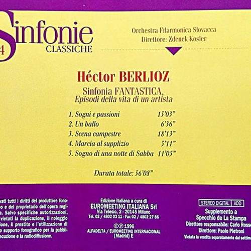Berlioz Sinfonia Fantastica CD new, classical
