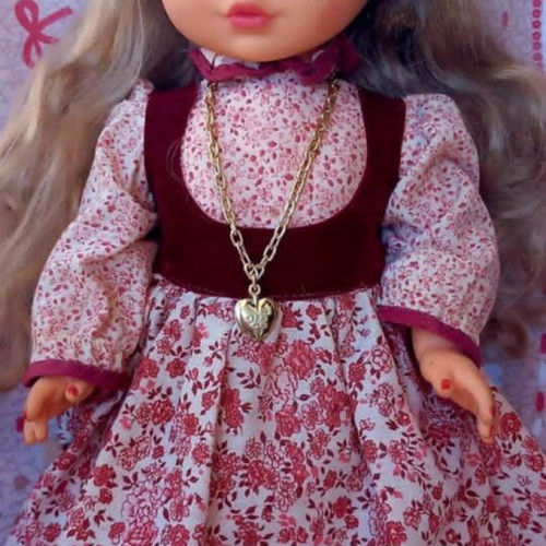 El Greco Dream Doll 45cm like new with velvet floral dress