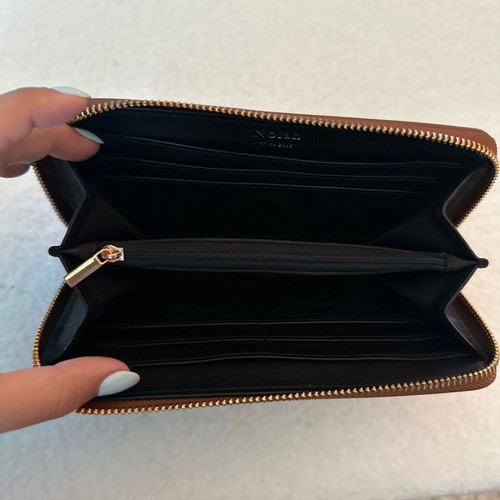 Nolah women's wallet, brown, 12x21.5 cm