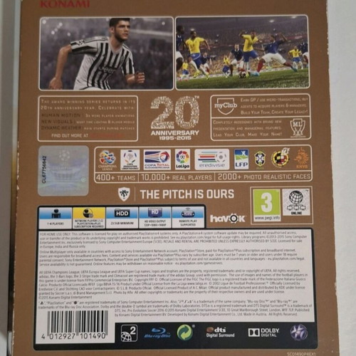 PES 2016 PS4 game used