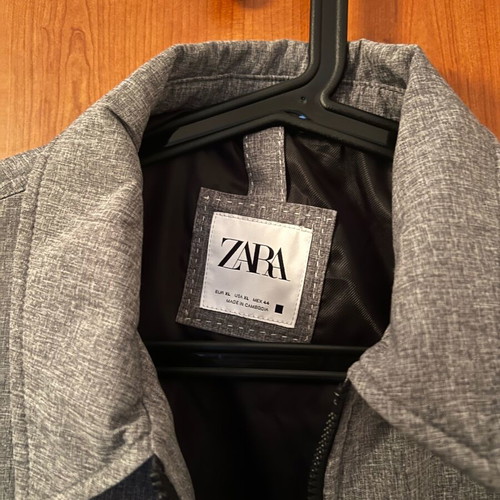 Zara jacket new, gray, size L