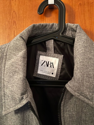 Zara jacket new, gray, size L