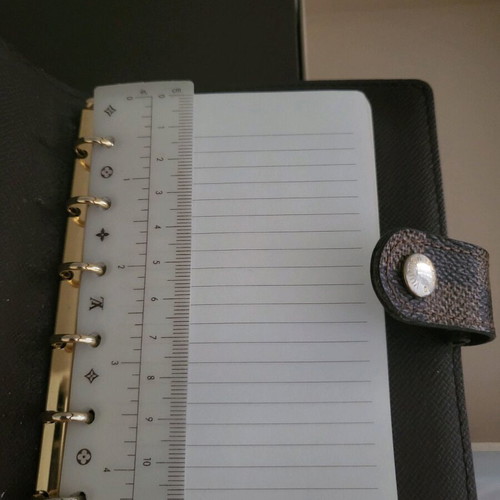 Louis Vuitton Damier agenda used, brown, with box