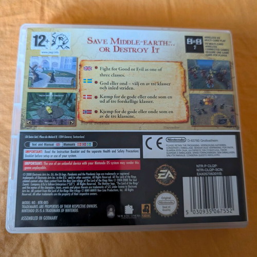 The Lord of the Rings Conquest Nintendo DS game like new with box and book