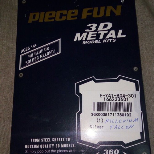 3D Metal Puzzle Millennium Falcon