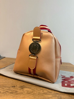 FRNC leather pink gold backpack used