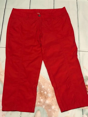 Παντελόνι UpFASHION Capri μεταχειρισμένο, κόκκινο, μέγεθος XL