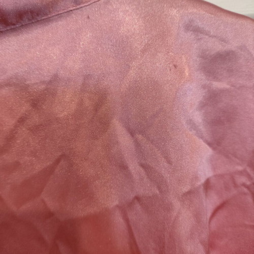 Pink satin texture robe used, size small/medium