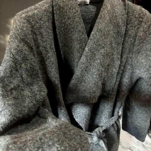 Wool coat gray one size