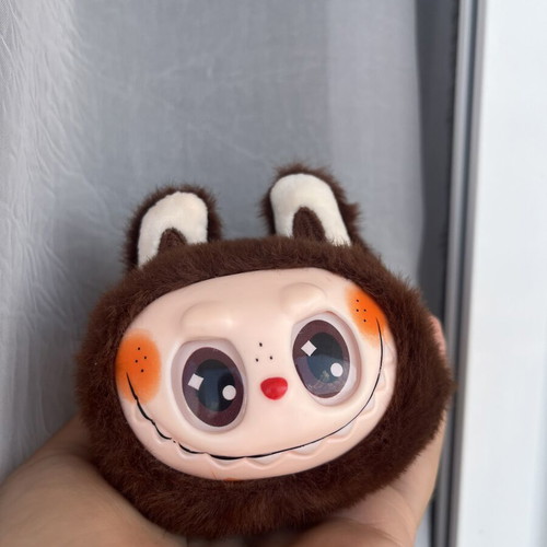 Labubu keychain The Monster, brown, new