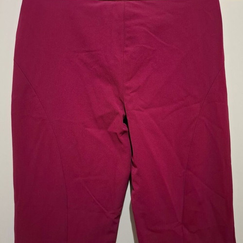 Y2K Versace Stretch Pants Straight Leg Dark Fuchia Size 32/46 New
