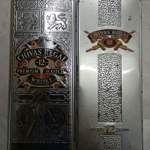 Chivas collectible metal boxes used