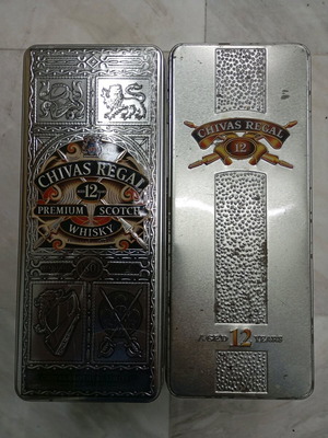 Chivas collectible metal boxes used
