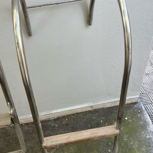 Boat ladders stainless steel, like new, straight 40cm and folding 80cm
