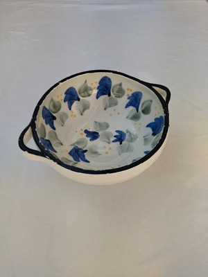 Porcelain handmade large bowl used