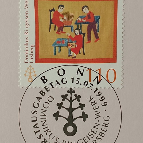 German stamps 1999 first day cover Bonn, mint block of four