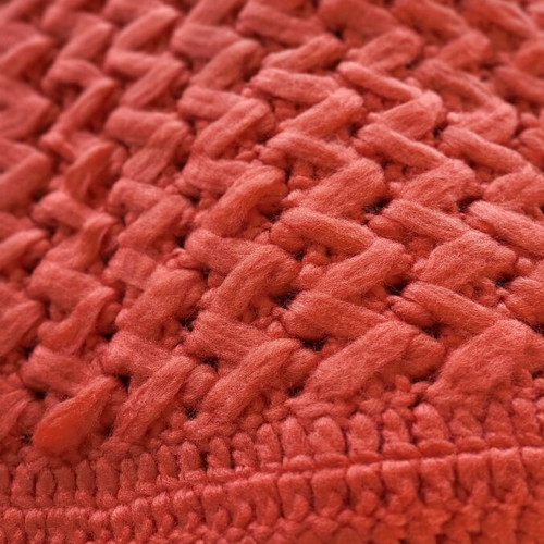 Handmade blanket like new, 160x200, watermelon color