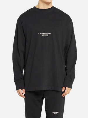 Μπλούζα Calvin Klein New York Jeans μακρυμάνικη large μαύρη limited edition καινούργια