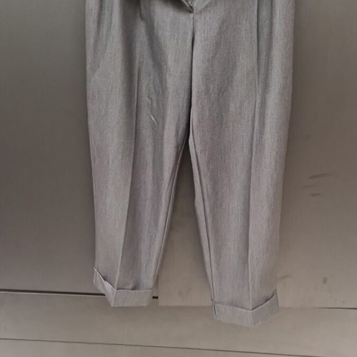 Zara pants gray with elastic and pleats like new