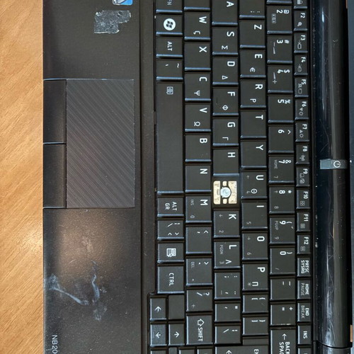 Mini laptop Toshiba NB200-13J μεταχειρισμένο με ελλείπον κουμπί J