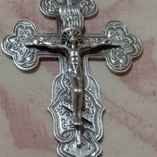 Byzantine Silver Cross with Chain new, 18.66g
