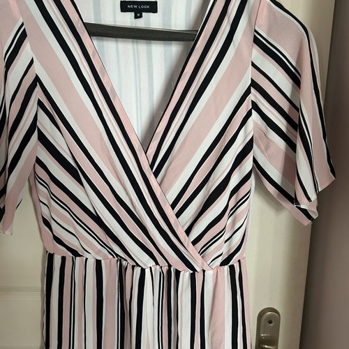 New Look playsuit, black and pink