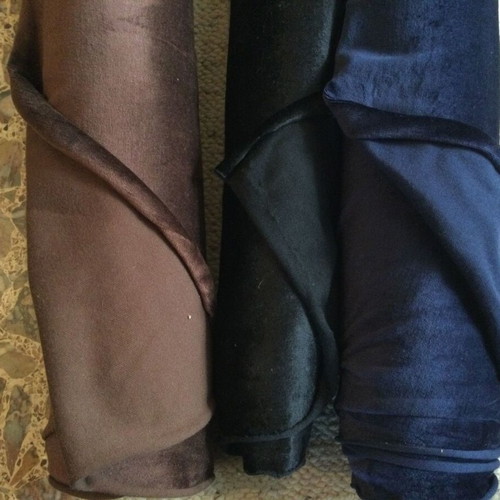 Velour stretch elastic fabrics new, pack 12m x 1.75m