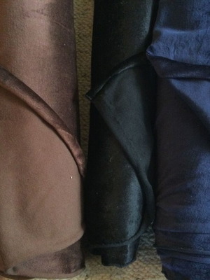 Velour stretch elastic fabrics new, pack 12m x 1.75m