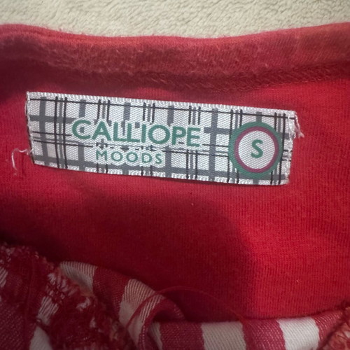 Womens corset Calliope size S used, white and red
