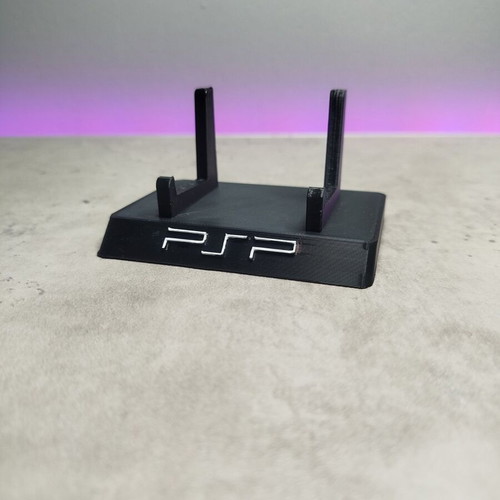 PSP stand with silver logo new