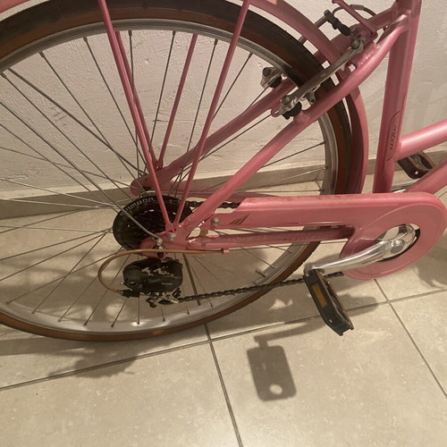 Boulevard women's city bicycle new, 27 inch, gearshift, pink metallic