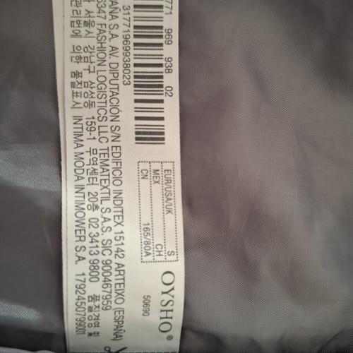 Oysho women's breathable sports jacket, like new, gray