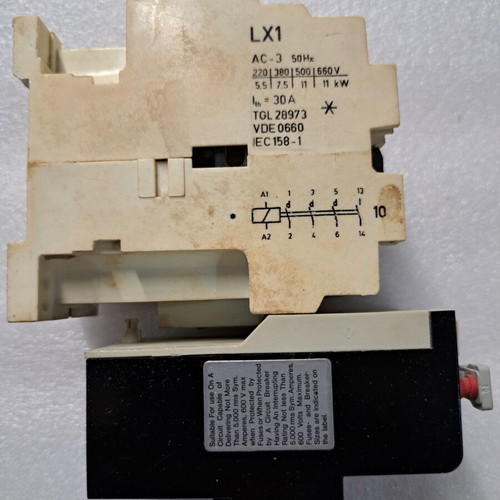 AEG LX1 30A Three-Pole Contactor with b17S Thermal Relay used