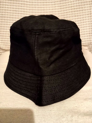 Bucket hat black new, circumference 57cm