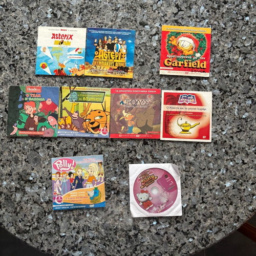 Set of children's DVDs with favorite cartoons like new