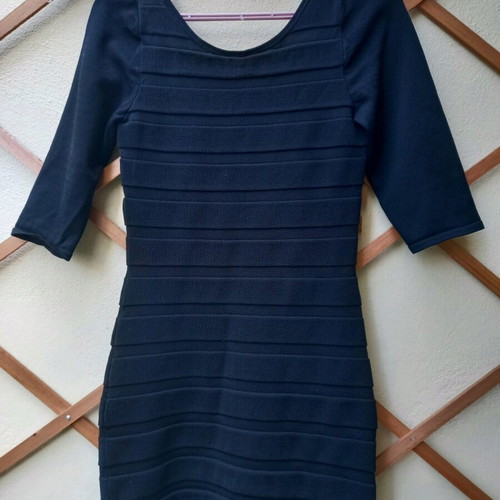 MANGO knitted dress like new, black, size M