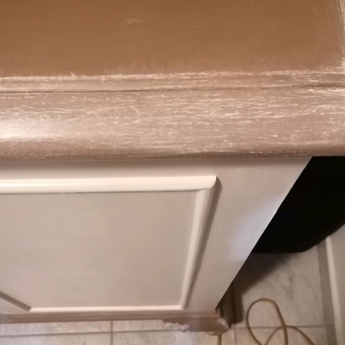 Vintage buffet used in modern style with chalk paint colors