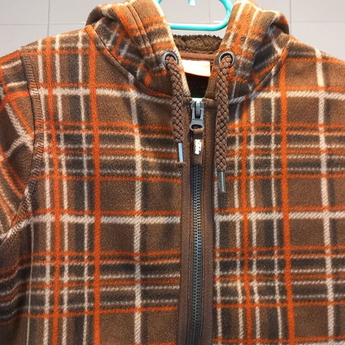 KTM women's checked jacket Medium new brown with fur lining