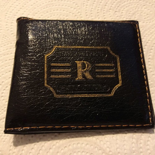 Men's black plastic RBB wallet new with coin pocket