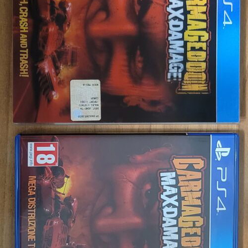 Carmageddon Max Damage PS4 game, European version