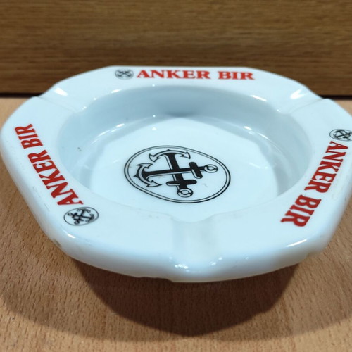 Anker beer vintage promotional ashtray used