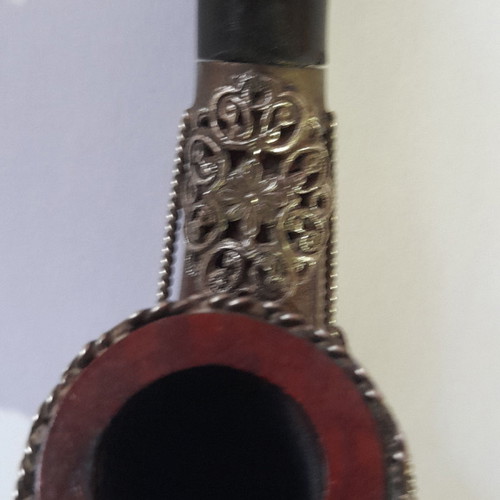 Pipe used with silver decoration