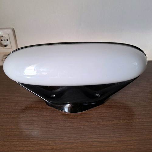 Wilhelm Wagenfeld porcelain applique used, 1950s Bauhaus