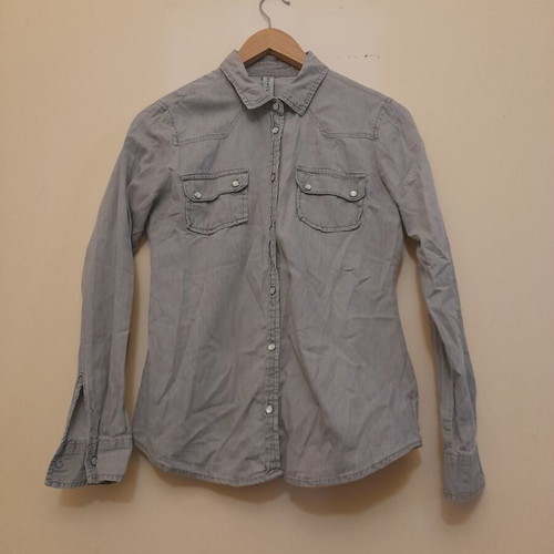 Denim shirt like new, gray, size L