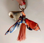 Bag accessory new multicolored, orange