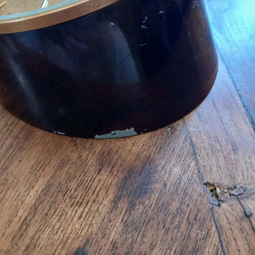 Omega table clock used with wear, needs repair