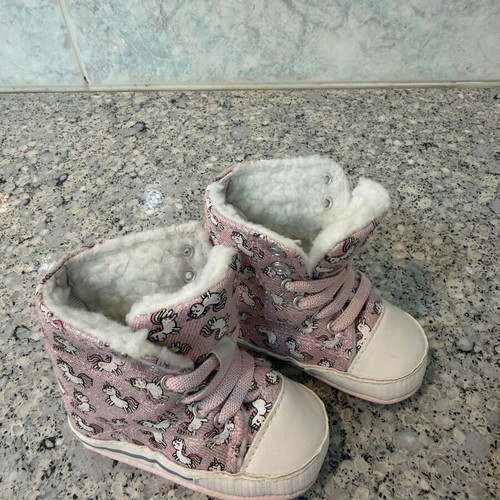 Chicco Flex Zone Baby Boots New, Size 18, Pink Unicorn Design
